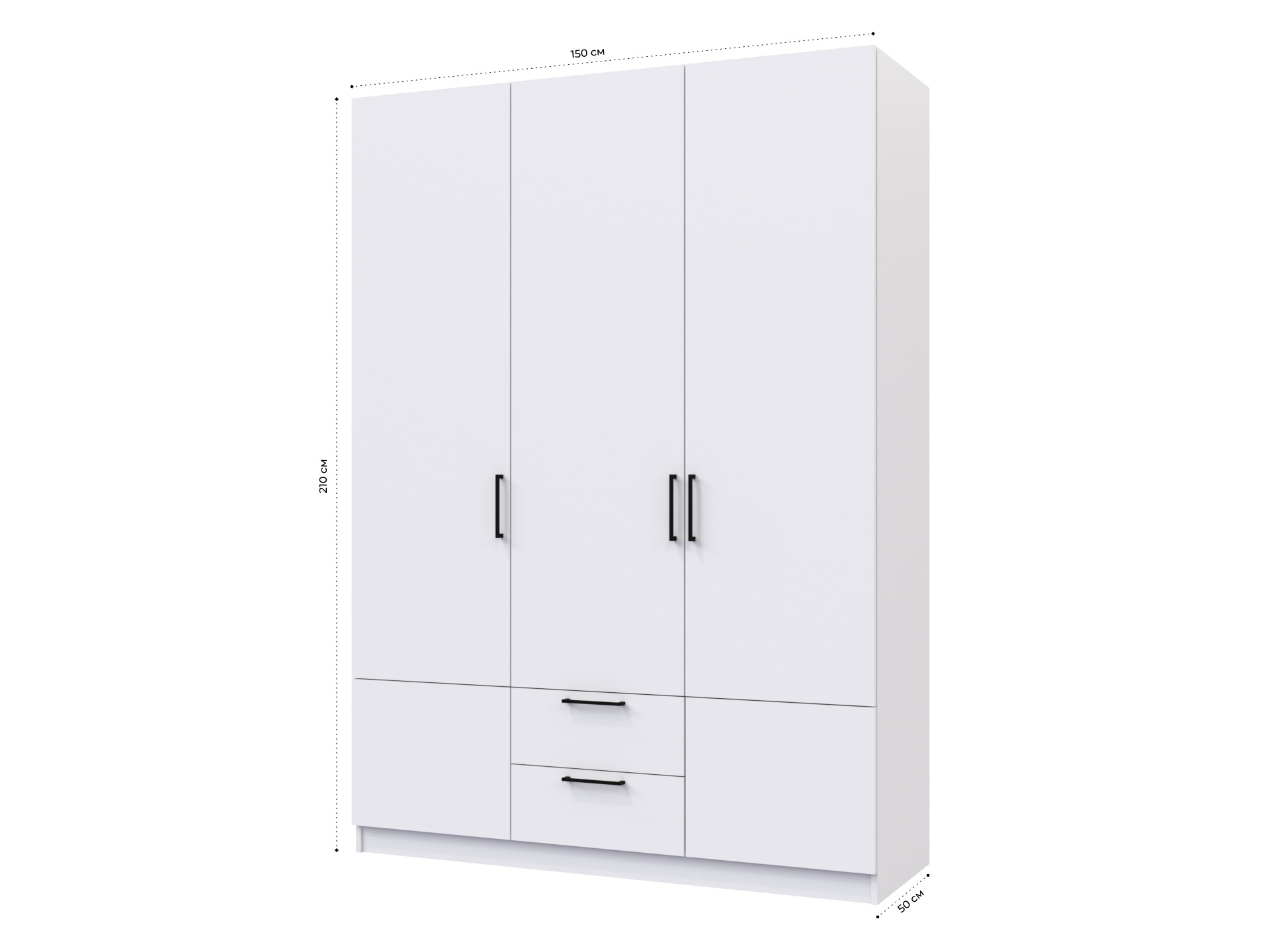 Распашной шкаф Пакс Рейнсвол 3 white ИКЕА (IKEA) изображение товара