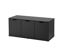 Изображение товара Комод Нордли 45 black ИКЕА (IKEA) на сайте adeta.ru