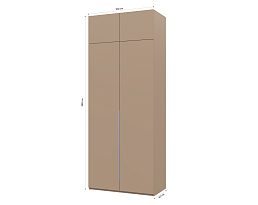 Изображение товара Распашной шкаф Пакс Альхейм 22 brown (silver) ИКЕА (IKEA) на сайте adeta.ru